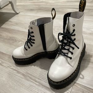 White platform Jason Dr. Martens size 6
